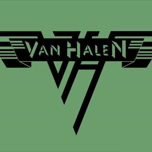 Van Halen ロゴステッカー ビニール製 マットブラック #USTICKER-EVHOLLO-BKM