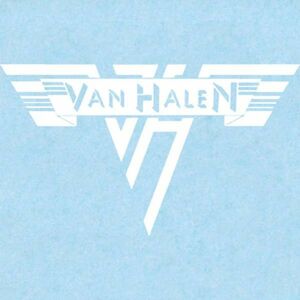 Van Halen オフィシャル ロゴステッカー ビニール製 UVコート＆防水加工 白 #EVH-LOGOSTICKER-WH