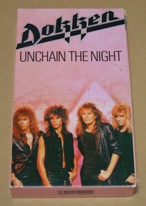 [ быстрое решение ] записано в Японии VHS видео soft *DOKKEN[UNCHAIN THE NIGHT]* годы . обдумывание если так состояние хороший. * Don * Dokken George * Lynn chi