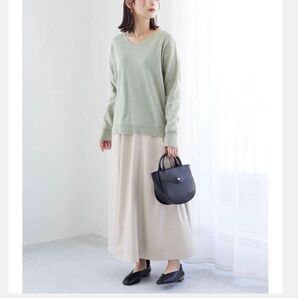 新品Green Parks・furry rate ストレッチレザースカート 秋冬