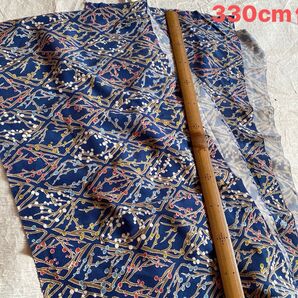 市松人形用着物に 正絹古布縮緬 総柄 長いん