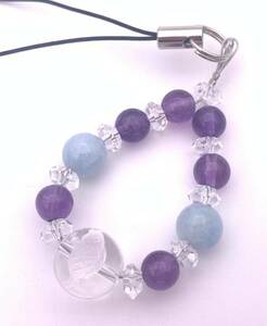  natural stone carving crystal 12 star seat (.. seat )& aquamarine & amethyst. strap 