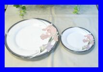 ○美品 ノリタケ Noritake NEW DECADE 中皿 大皿 平皿 プレート 2枚 D1719_画像1