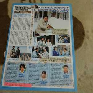 ◆山口智充　戸田恵梨香　平岡祐太の切り抜き◆2008年5/10号「TV Station」◆１Ｐ◆