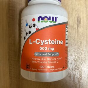 一粒にL-Cysteine 500mg 100粒 NOW ナウ エル システイン 期限2030年以降 1点