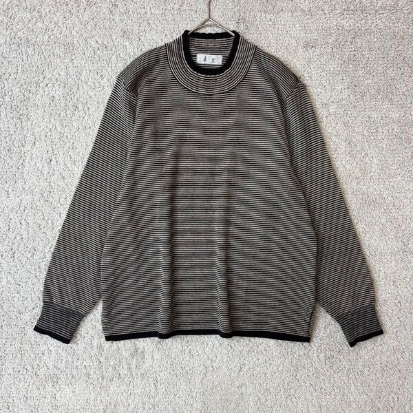 美里 長袖ニット ボーダー ラウンドネック プルオーバー 長袖 M相当