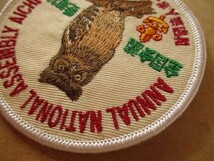 2004年 全国会議 愛知 ボーイスカウト日本連盟バッチ ワッペン/自然みみずく野鳥ANNUAL NATIONAL刺繍バッジBSNパッチBOY SCOUT V147_画像5