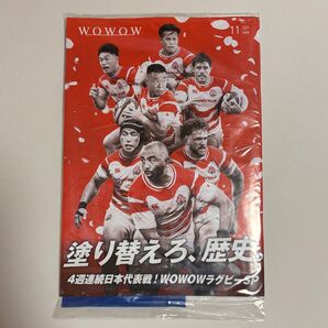 WOWOW 番組表 11月号 塗り替えろ、歴史。日本代表選手!WOWOWラグビーSP