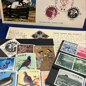 1963年のバラ切手 初日カバー コレクション 記念切手