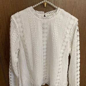 PAGE BOY 花柄 レースブラウス