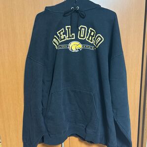 【土日限定値下げ】古着 ブラック XL スウェット パーカー