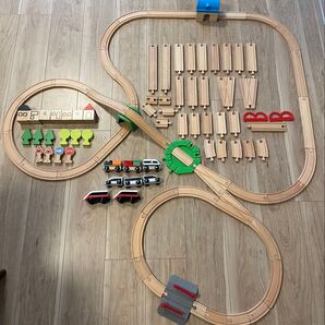 すぐ遊べるセット IKEA LILLABO 木製レール 知育玩具 線路 トンネル 情景 電車 まとめ売り