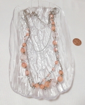 淡いピンク珠型ネックレス首輪チョーカー/ジュエリー/お守りアミュレット Pale pink pearl necklace collar choker jewelry amulet_画像2