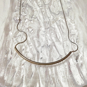 金シンプルネックレス首輪チョーカー/ジュエリー/お守りアミュレット Gold simple necklace collar choker jewelry amulet