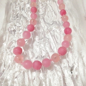 ピンク珠型ネックレス首輪チョーカー/ジュエリー/お守りアミュレット Pink pearl necklace collar choker jewelry amulet,レディースアクセサリー&ネックレス、ペンダント&その他