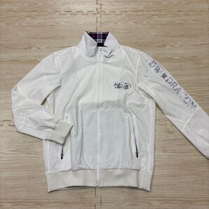 Dance With Dragon ダンスウィズドラゴン ホワイトジャケットM 2 アウター ブルゾン ゴルフウェア ナイロン