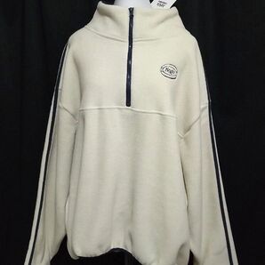 未使用 4499円 JaVa ジャバコラボ フリース XL ハーフジップ プルオーバー Hoge 刺繍ロゴ 冬暖かい フリース