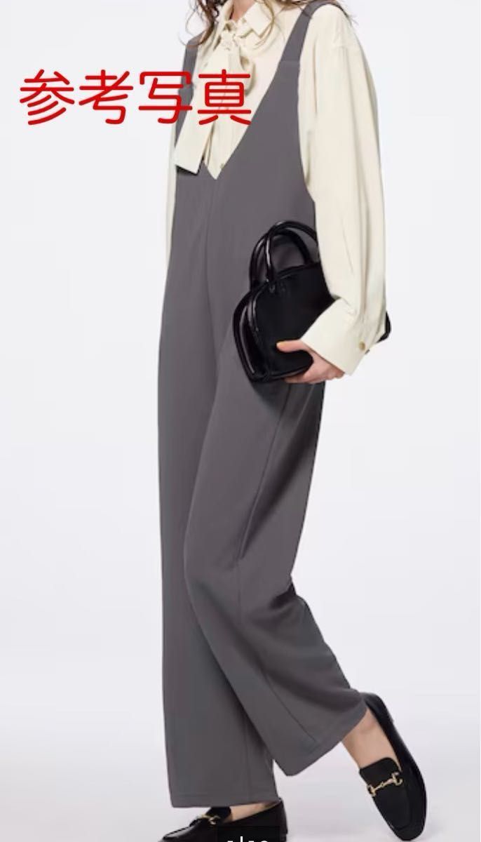 GUジーユー カットソーサロペットパンツ ☆ サロペット グレー Lサイズ ♪ 