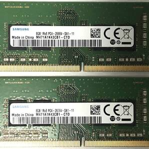 【送料無料】DDR4-2666V PC4-21333 8GBx2枚 計16GB SO-DIMM (SAMSUNG M471A1K43CB1-CTD) 中古