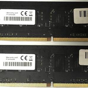 【送料無料】DDR4-2400T PC4-19200 8GBx2枚 計16GB UDIMM (ADATA AO2P24HC8T1-BTUS) 中古