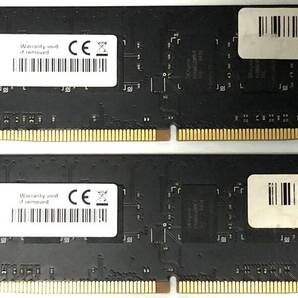 【送料無料】DDR4-2400T PC4-19200 8GBx2枚 計16GB UDIMM (ADATA AO2P24HC8T1-BTUS) 中古