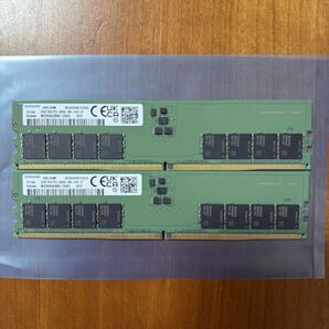 SAMSUNG DDR5 4800 38400 32GB 2枚セット 合計64GB デスクトップ用メモリ 動作確認済み