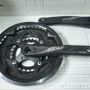 GOLDIX MTB 175mm クランク スクエアテーパーBB用 3速 28-38-48t ガード付 USED