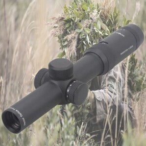 ライフルスコープ エアガン サバゲー 5 X ロングアイリリーフ14.6 オンス スーパーブライトクリア ゼロ調整プレート 30mmモノチューブ