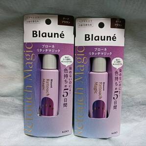 ◆送料0円◆Blaune ブローネ リタッチマジック ダークブラウン 2本セット