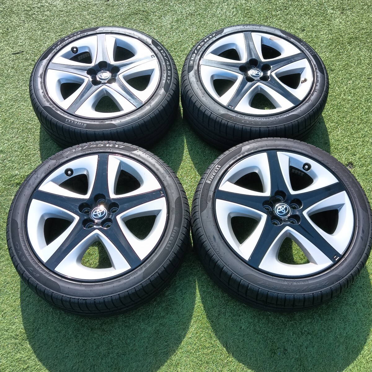 プリウス50純正ホイール２本① 楽天市場】プリウス50系純正ホイール17インチの通販