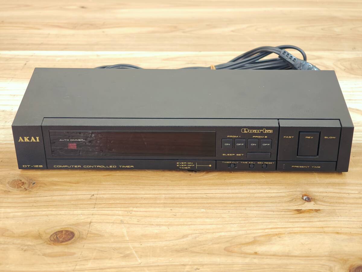 AKAI DT-128 オーディオタイマー 傷汚れあり 通電確認のみ 現状品 管