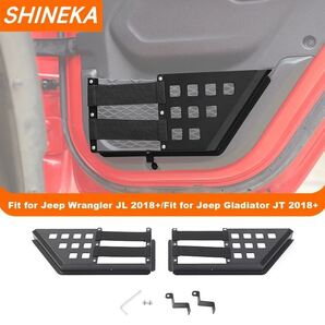 お得 JEEP用リアドア収納ポケット1set ジープ ラングラー JL グラディエーター JT リア ドア 収納 ポケット 内装 カスタム ゴム ブラック