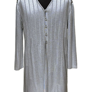 株)ワールド/ブランシェ★BLANCE★レーヨン+アクリル+綿混ロングカーディガン新品保管品●