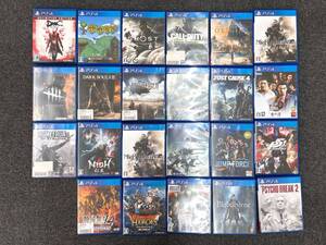 K211 PlayStation4 ソフト 23点 まとめ売り 戦国無双 仁王 ファイナルファンタジー ダークソウル 他 PS4 プレステ4 動作未確認