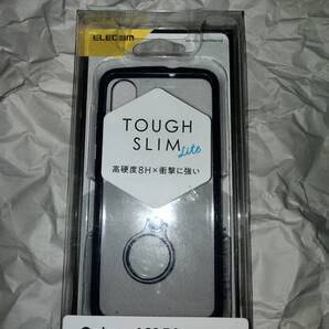 ELECOM Galaxy A22 5G SC-56B ネイビー TOUGH SLIM LITE 全周配置独自設計エアクッション衝撃吸収背面高硬度8H特殊樹脂落下防止リング付