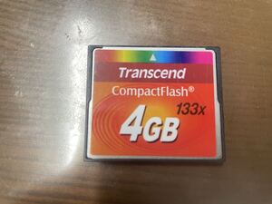 トランセンド コンパクトフラッシュ CFカード Transcend 4GB 133倍速 中古品