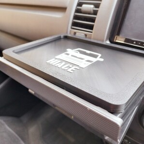 200系ハイエース ドリンクホルダー用ミニテーブル_③