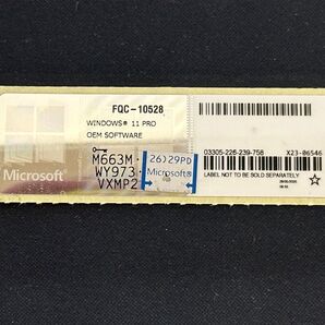 Windows11 Pro OEM プロダクトキー ライセンスキー コアシール・1枚・正規版・未使用品・認証保証 シルバー