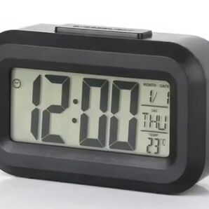 【送料無料】小型置き時計LEDデジタル目覚まし時計タテ5.5㎝×ヨコ8.8㎝×幅2.6㎝バックライト単四電池スヌーズ カレンダー 英語説明書