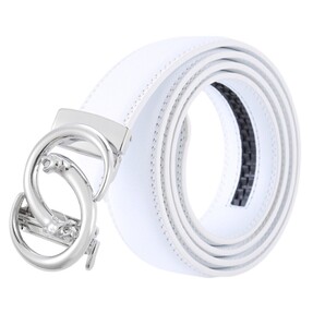 ベルト j36【白】ホワイト 穴なし 無段階調整ベルト ゴルフベルト 人気 オートロック メンズ 革 ジーンズ ビジネス カジュアル