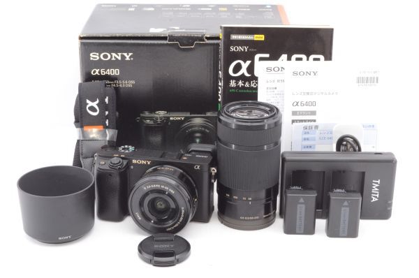 SONY α6400 ILCE-6400Y ダブルズームレンズキット オークション