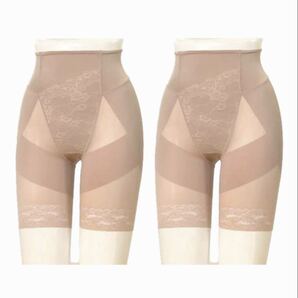 3L 芦屋美整体 補整下着 シームレス骨盤スリムショーツ ピンク 2点セット