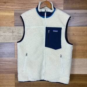 FA15年製 Patagonia Classic Retro-X Vest パタゴニア レトロX ベスト サイズ メンズ M アウトドア アメカジ 古着 r25111124