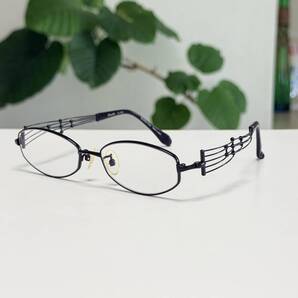 ◆Charmant シャルマン 眼鏡フレーム メガネ Line Art ラインアート オーバル ブラック BLACK 黒 51□16-135 XL1002 レディース 女性用