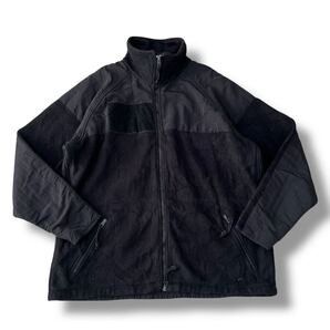 【00s】米軍実物 US NAVY ECWCS Gen2 レベル3 POLARTEC フリースジャケット ブラック 実寸XL ミリタリー ポーラテック ビンテージ 古着 #1