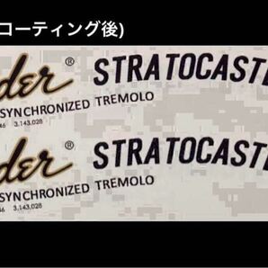 Fender フェンダー Stratocaster ストラトキャスター デカールロゴ トランジションロゴ トラロゴ 補修用 転写タイプ おすすめ 在庫わずか♪