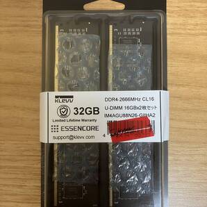 DDR4-2666 16GBx2枚組 合計32GB KLEVV IM4AGU88N26-GIIHA2