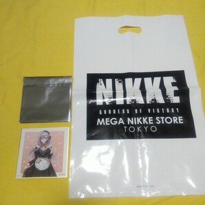 非売品【即決 送料込】ミニ色紙 勝利の女神:NIKKE + お買い上げ袋 MEGA NIKKE STORE TOKYO【切手,金券払可/手渡しで返金も可】