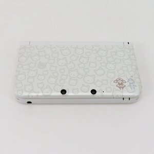 ○【任天堂】ニンテンドー3DS LL モンスターハンター4 モデル アイルーホワイト