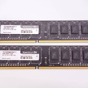 ★送料無料★ メモリ Team TED34096M1600C11 DDR3 1600 4gb x 2枚 = 8gb